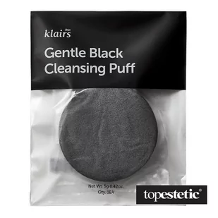 Klairs GENTLE BLACK CLEANSING PUFF GĄBECZKA DO OCZYSZCZANIA TWARZY - Gąbeczki do makijażu - miniaturka - grafika 1