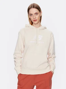 New Balance Bluza WT31533 Beżowy Relaxed Fit - Bluzy damskie - miniaturka - grafika 1
