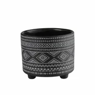 Donice - Osłonka terrakota EVERT 12 x 12 x 10 cm czarna - miniaturka - grafika 1