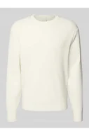 Swetry męskie - Sweter o kroju relaxed fit z efektem dzianiny model Texture - CK Calvin Klein - miniaturka - grafika 1