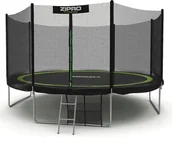 Trampoliny - Zipro Trampolina Ogrodowa 374m z siatką zew. 12ft - miniaturka - grafika 1