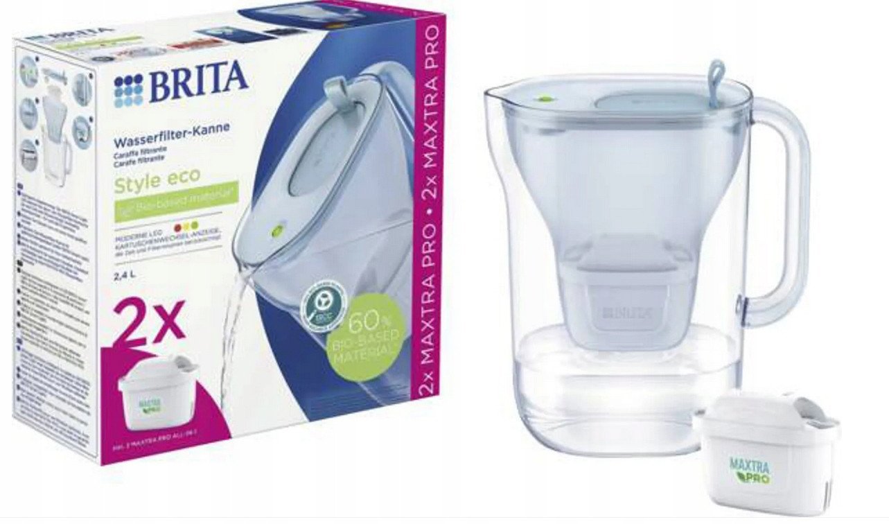 Brita Style eco gletscherblau inkl. 2 MAXTRA PRO All-in-1
