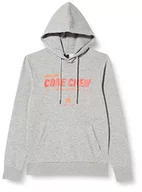 Bluzy męskie - Jack&JONES męska bluza z kapturem z logo JCOSPRING Logo Sweat Hooded Sweatshirt, jasnoszara/melanż/szczegóły: New LGM, XL - miniaturka - grafika 1