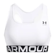 Biustonosze - Biustonosz damski Under Armour HG Mid Branded White L - miniaturka - grafika 1