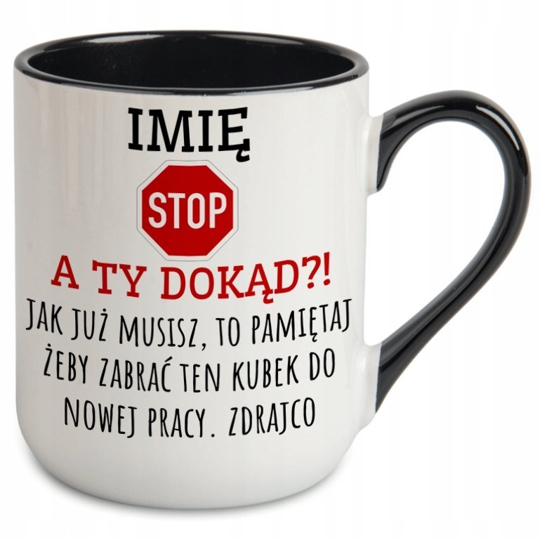 KUBEK ZDRAJCO ZDRAJCA POŻEGNANIE ODEJŚCIE Z PRACY KOLEŻANKI KOLEGI Z BIURA