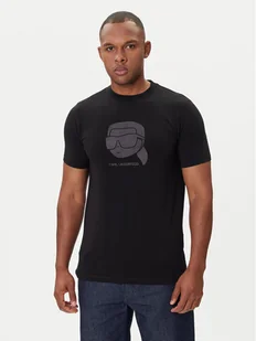 KARL LAGERFELD T-Shirt 755032 554221 Czarny Regular Fit - Koszulki męskie - miniaturka - grafika 1