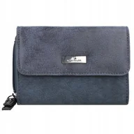 Portfele - Tom Tailor Damski Portfel Granatowy Z Logo 1Ssy - miniaturka - grafika 1