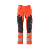 Odzież robocza - SPODNIE Z KIESZENIAMI NA KOLANACH MASCOT ACCELERATE SAFE 19579-236; CZERWIEŃ HI-VIS/CIEMNY GRANAT - miniaturka - grafika 1