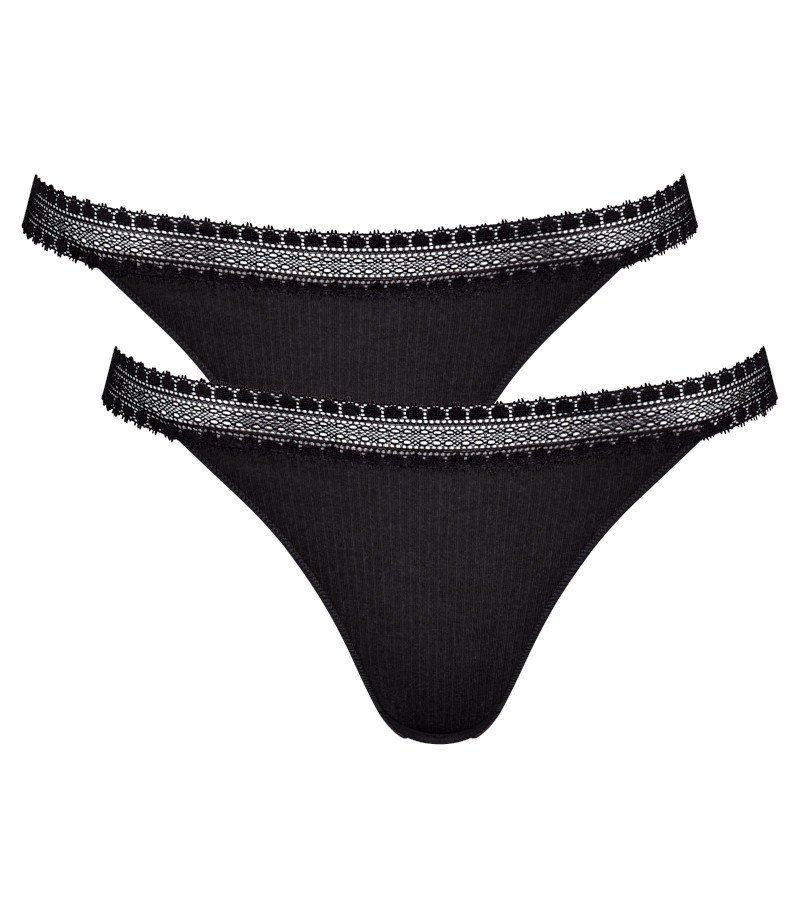 2 x Majtki damskie sloggi GO Ribbed Tanga C2P-XS