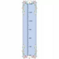 Naklejki na ścianę - NAKLEJKA NA ŚCIANE MIARKA WZROSTU BIAŁY MIŚ Z2 - miniaturka - grafika 1