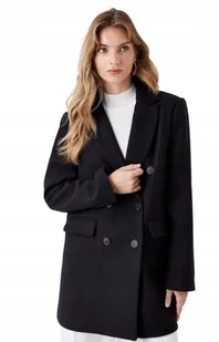 Coast Dwurzędowy Czarny Klasyczny Płaszcz z Wełną 44 Hkb - Płaszcze damskie Coast Dwurzędowy Czarny Klasyczny Płaszcz z Wełną 44 Hkb - Płaszcze damskie - miniaturka - grafika 1