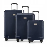 Walizki - PUCCINI Zestaw WALIZEK Podróżnych PC Komplet Polikarbon 3w1 PC029 7A - miniaturka - grafika 1