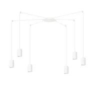 Lampy sufitowe - Emibig TRAKER 6 WH/WHITE 525/6 lampa wisząca 6x30W/GU10 IP20 525/6 - miniaturka - grafika 1