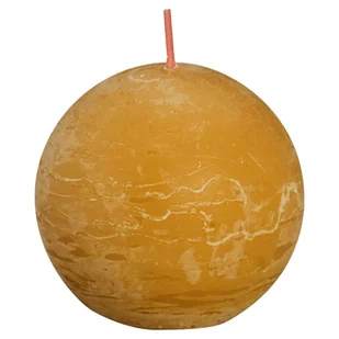 Bolsius Rustykalne świece kule Shine, 6 szt., 76x71 mm, miodowy żółty - Świece - miniaturka - grafika 1