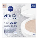 Kremy do twarzy - Nivea Hyaluron Cellular Filler - Przeciwzmarszczkowy krem-podkład w poduszce Kolor Ciemny 16g - miniaturka - grafika 1