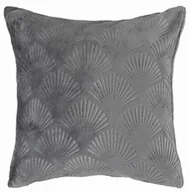 Poszewki na poduszki - Poszewka dekoracyjna Shells muszle 40x40 szara - miniaturka - grafika 1