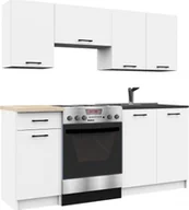 Meble kuchenne - Fabryka Mebli Akord MEBLE KUCHENNE ZESTAW OLIWIA 1.8M BIAŁY - miniaturka - grafika 1