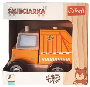 Trefl Trefl Zabawka drewniana Śmieciarka - Zabawki sensoryczne - miniaturka - grafika 1