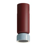 Okapy kuchenne - Ciarko Design ICON BURGUNDY SATIN/ BABY BLUE GLOSS 40 cm - miniaturka - grafika 1