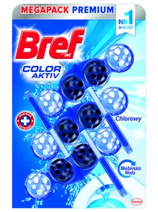 Bref BLUE AKTIV CHLORINE 50G 3X50G zakupy dla domu i biura 2068574 - Środki do WC - miniaturka - grafika 1