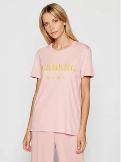 Koszulki i topy damskie - Iceberg T-Shirt 21EI2P0F09A6301 Różowy Regular Fit - grafika 1