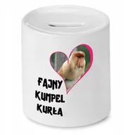Skarbonki - SKARBONKA DLA PRZYJACIELA FAJNY KUMPEL KURŁA z Nadrukiem ze Zdjęciem - miniaturka - grafika 1