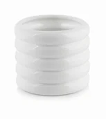 Donice - Ceramiczna osłonka na doniczkę Cylinder Biała 15Cm - miniaturka - grafika 1