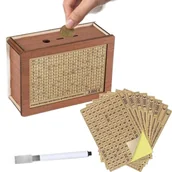 Skarbonki - Drewniana Skarbonka z Celem Oszczędnościowym 20 x 14.5 x 7.5 cm - miniaturka - grafika 1