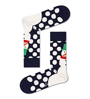 Skarpetki damskie - Happy Socks Damskie skarpety Happy Jumbo Snowman, granatowe, 4 7 UK, granatowy, 37-40.5 EU - grafika 1