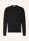 Swetry męskie - Lacoste Sweter schwarz - LACOSTE - miniaturka - grafika 1