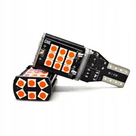 Żarówki samochodowe - W16W żarówka Led 12-24V Canbus 1200lm Czerwona 1szt - miniaturka - grafika 1
