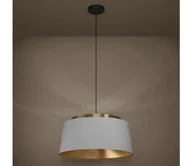 Lampy sufitowe - Eglo 390173 - Żyrandol na lince ALMERIMAR 3xE27/40W/230V szara/złota - miniaturka - grafika 1