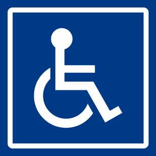 Naklejka tablica magnetyczna INWALIDA 30x30 cm - Akcesoria motoryzacyjne - miniaturka - grafika 1