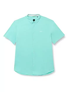 BOSS Biadia_R męska koszula z krótkim rękawem, Open Green340., XXL - Koszule męskie - miniaturka - grafika 1