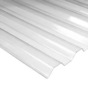 Pokrycia dachowe - Płyta z poliwęglanu bezbarwna trapez 76/18, 1075 x 2000 Robelit - miniaturka - grafika 1