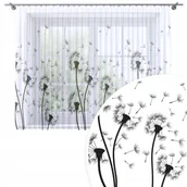 Firany - FIRANA GOTOWA 300x160 WOAL BARWIONA WZÓR NA ŻABKI DMUCHAWCE 373 - miniaturka - grafika 1