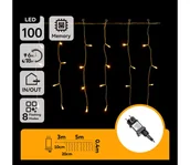 Lampy ogrodowe - Aigostar - Zewnętrzny łańcuch świąteczny LED 100xLED/8 funkcji 5x0,4m IP44 ciepła biała - miniaturka - grafika 1
