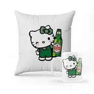 Gadżety dla niej i dla niego - ZESTAW PODUSZKA + KUBEK PREZENT PERŁA PIWO MEM HELLO KITTY #26 - miniaturka - grafika 1