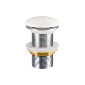 Korki do umywalek - Korek do umywalki Biały Połysk CLICK-CLACK T201-3, Comad - miniaturka - grafika 1