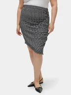 Spódnice - Vero Moda Curve Spódnica ołówkowa Bena 10301999 Czarny Regular Fit - miniaturka - grafika 1