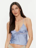 Piżamy damskie - Hunkemöller Koszulka piżamowa Marcela 204993 Niebieski Regular Fit - miniaturka - grafika 1
