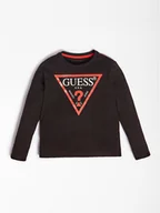 Bluzki damskie - Guess Bluzka L84I29 K8HM0 Czarny Regular Fit - miniaturka - grafika 1