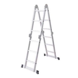 Wielofunkcyjna drabina aluminiowa 4x3 - Hardmaister - Drabiny - miniaturka - grafika 1
