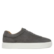 Sneakersy męskie - Sneakersy Calvin Klein Clean Cup Low Laceup Oxf Su HM0HM01880 Szary - miniaturka - grafika 1
