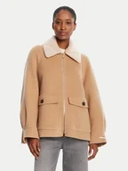 Płaszcze damskie - Marella Płaszcz wełniany Gettone 2523086011 Beżowy Loose Fit - miniaturka - grafika 1