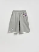 Spodnie i spodenki dla dziewczynek - Reserved - Szorty jordsy Kuromi - jasnoszary - miniaturka - grafika 1