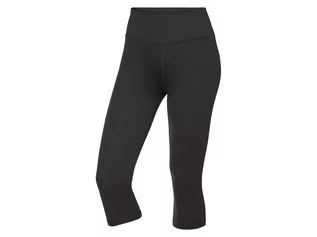 Spodnie sportowe damskie - CRIVIT CRIVIT Legginsy sportowe 3/4 damskie z wysokim stanem (XS (32/34), Czarny) - grafika 1