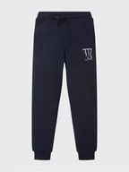 Spodnie i spodenki dla dziewczynek - Tom Tailor Spodnie dresowe 1033176 Granatowy Regular Fit - miniaturka - grafika 1
