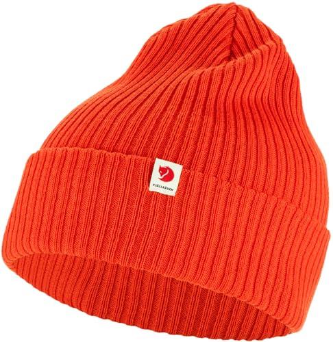 Fjallraven 13100184-214 Czapka Rib Hat Unisex Dorosły Płomień Pomarańczowy Rozmiar OneSize