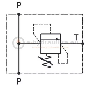 Zawór przelewowy, CBF, VLP40-L-38-03-A, 3/8" - Akcesoria do hydrauliki siłowej - miniaturka - grafika 1